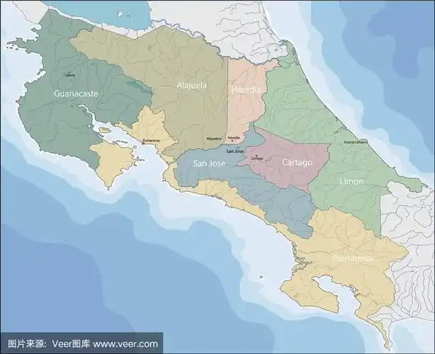哥斯达黎加地图