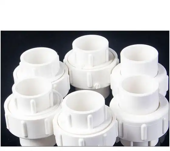 pvc水管活接头管件配件给水排水2025324050637590110mm20mm白色