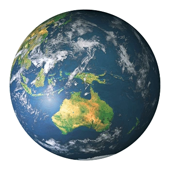 蓝色地球澳洲俯视图