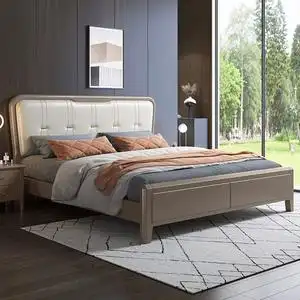 喜临门旗舰店实木床1.8米双人现代简约北欧次卧轻奢1.35m大小户型