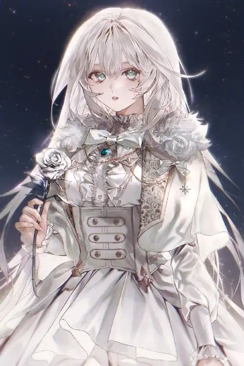 白发少女070707artist:白田ゆにこ91んtwi:u_nico_47#唯美的