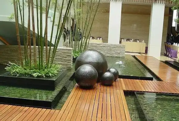 会所涌水水景实景图