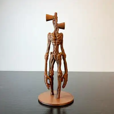 scp-6789警笛头玩具汽笛人模型摆件手办公仔基金会怪物紧急头棕色