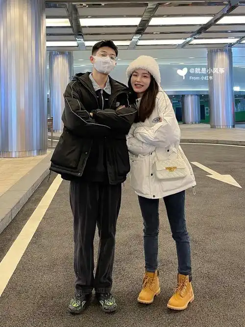 黑白羽绒服在我心中封神啦78158175情侣