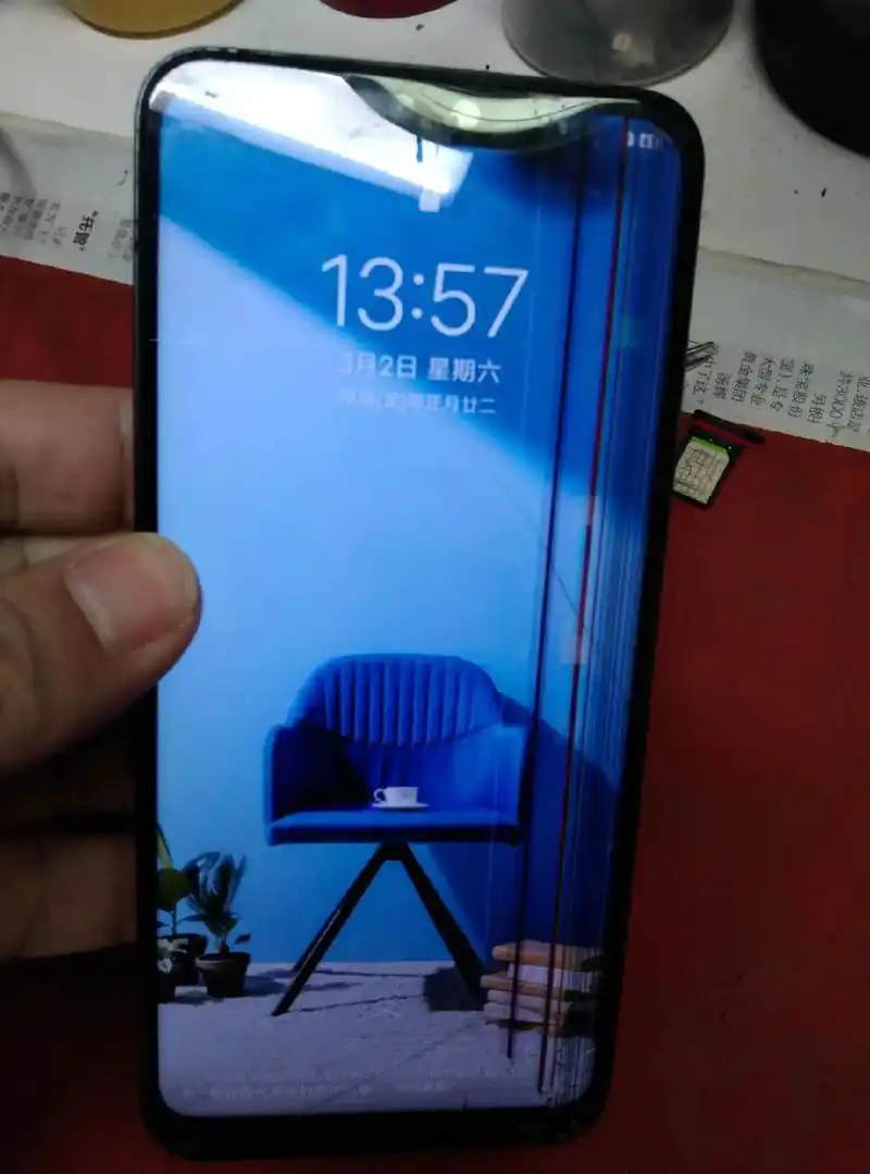 s10pro 屏幕竖线漏液.屏幕破损失灵 - 抖音