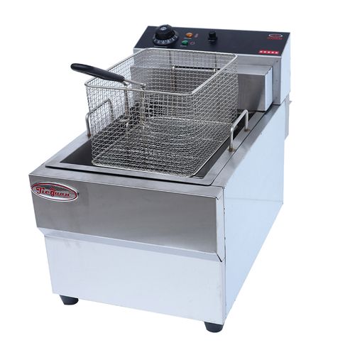 单缸单筛电炸炉商用双缸炸鸡炉904油炸锅杰冠电炸炉df903台式