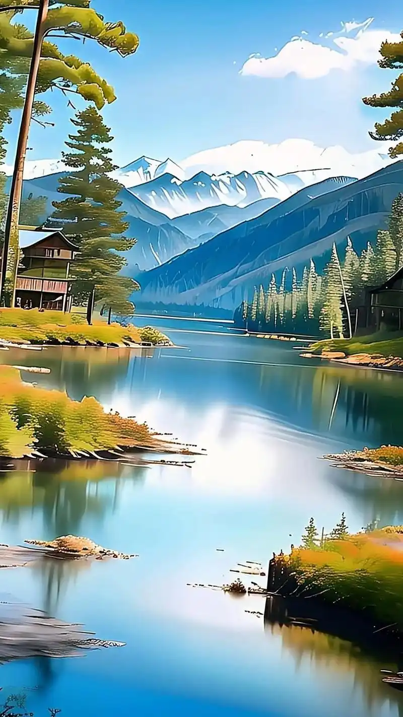 漓江两岸,山川河流,小船,阳光 花朵 照射在河上8k高清 山 - 抖音