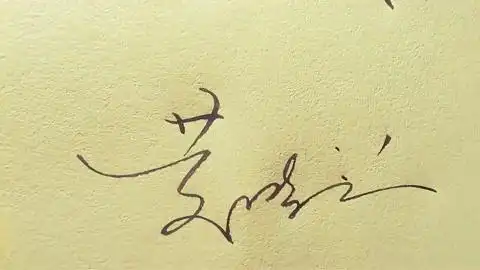 百家姓"黄"连笔艺术签名,商务设计堪称经典中的经典