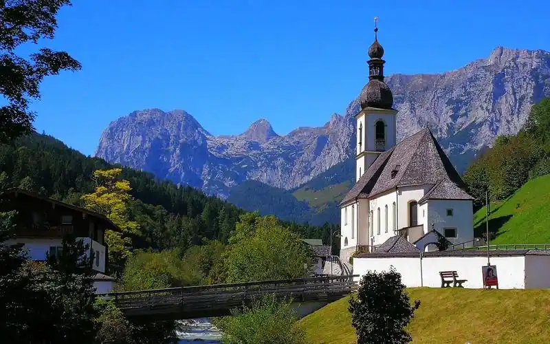 唯美欧洲小镇自然风景,高清图片,电脑桌面-壁纸族