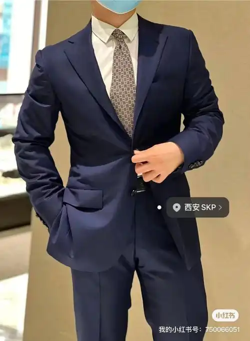 kiton78经典14微米羊毛西服