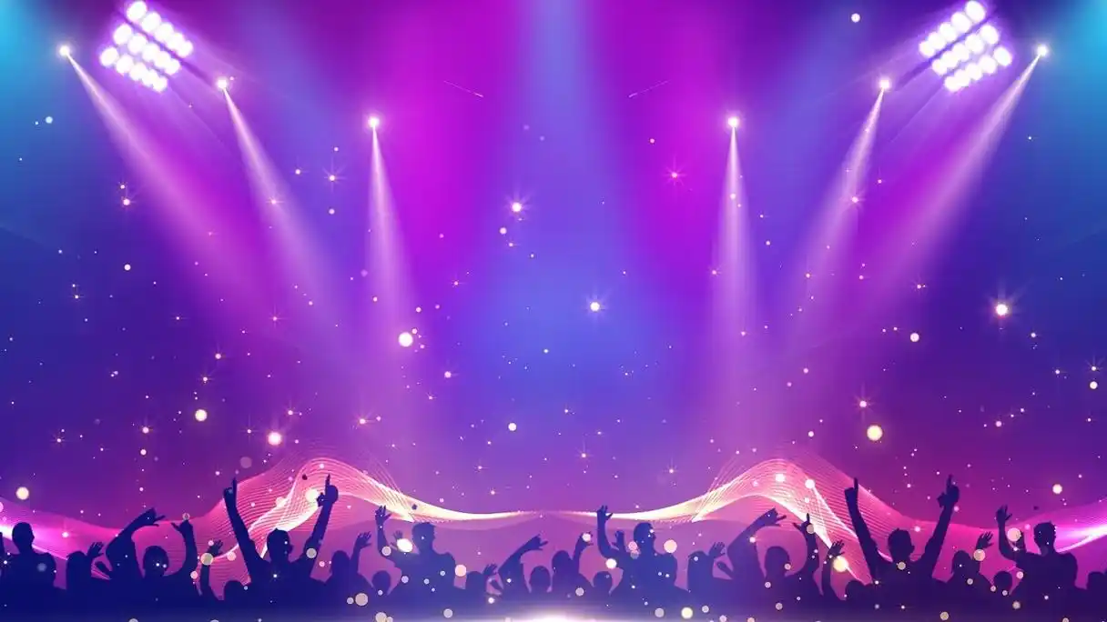 4k炫彩动感舞台灯光背景视频灯光舞台背景