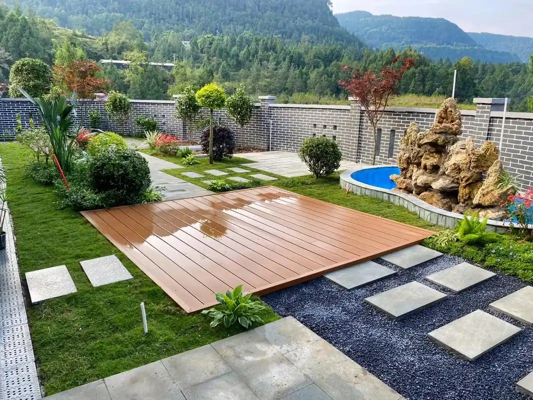 热爱花园事业,专注庭院景观.按效果图设计施工 高还原度#园林 - 抖音