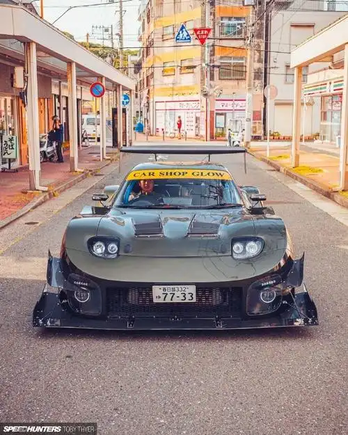 jdm##改装车##马自达rx-7##speedhunters