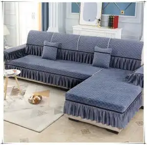 毛绒布艺沙发套价格