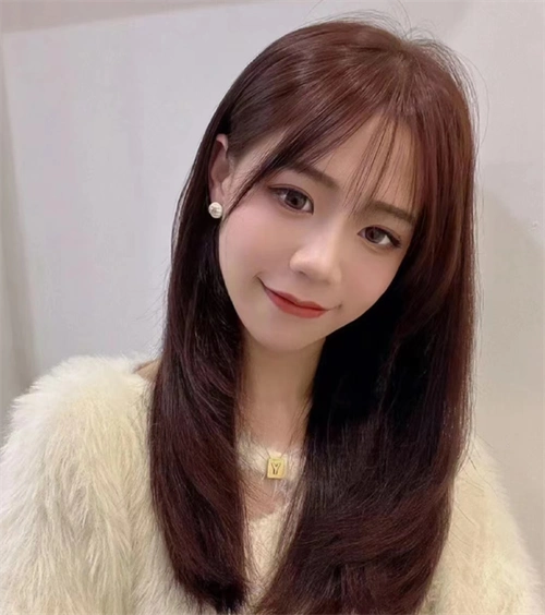 减龄中长直发 飘逸文艺清新_直发发型 - 美发站