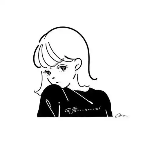 qq头像个性网女生简笔画