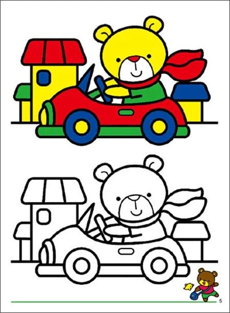 幼儿涂色对照图