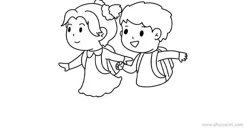 小学生儿童画怎么画小学生简笔画画法