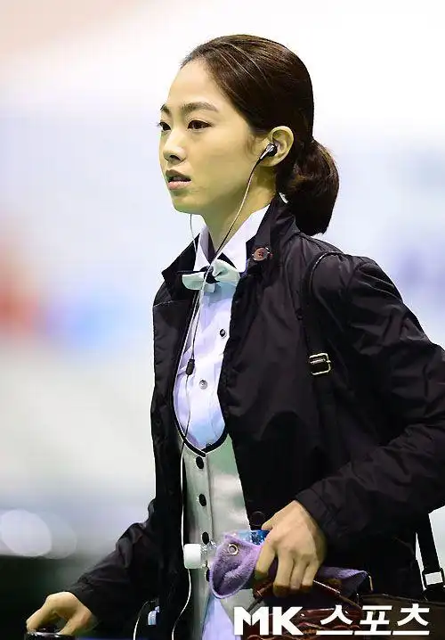 图文:车侑蓝出战韩国全运会 淡定