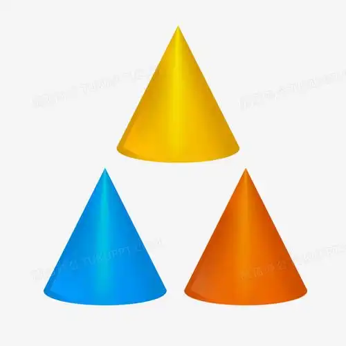 本作品全称为《卡通风彩色一组立体圆锥创意元素》,主要应用 adobe