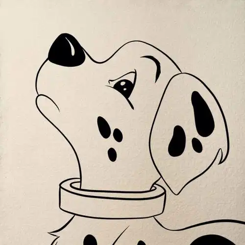 简笔画78斑点狗78