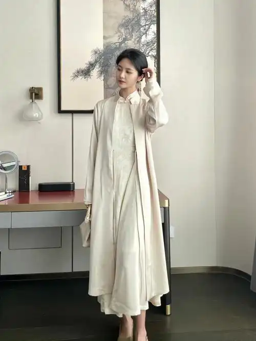 新中式穿搭出门被夸爆的气质中式连衣裙