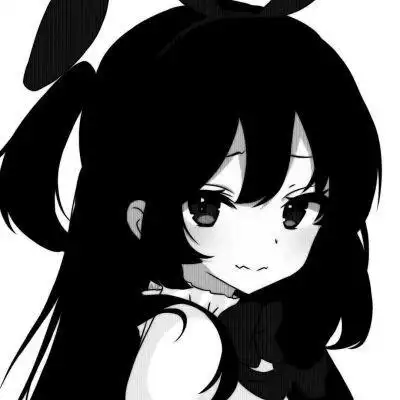 女头像ins高级质感黑白动漫