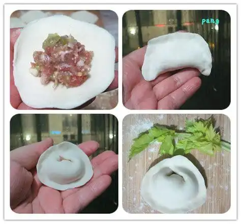 百年好合结婚饺子花样