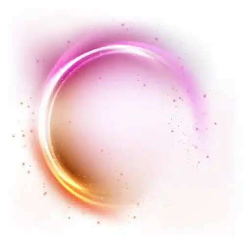 绚丽的橙色粉红色彩色炫光发光光圈效果9270905矢量图片免抠素材