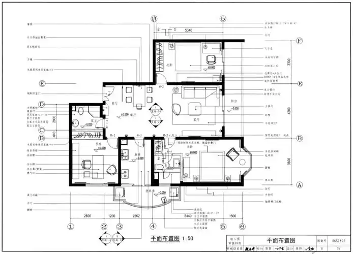 06sj803:民用建筑工程室内施工图设计深度图样