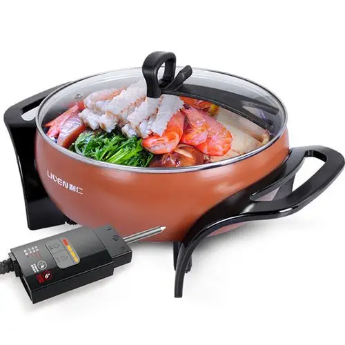 利仁电炒锅家用电火锅电锅多功能电煮锅电热锅dhg-283a