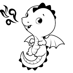 可爱的小龙简笔画图片