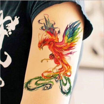 lin)美女艺貂蝉手臂性感个性刺青:花旦胳膊纹身贴纸:半臂彩色花臂逼真