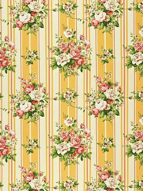 复古碎花阿团丸子