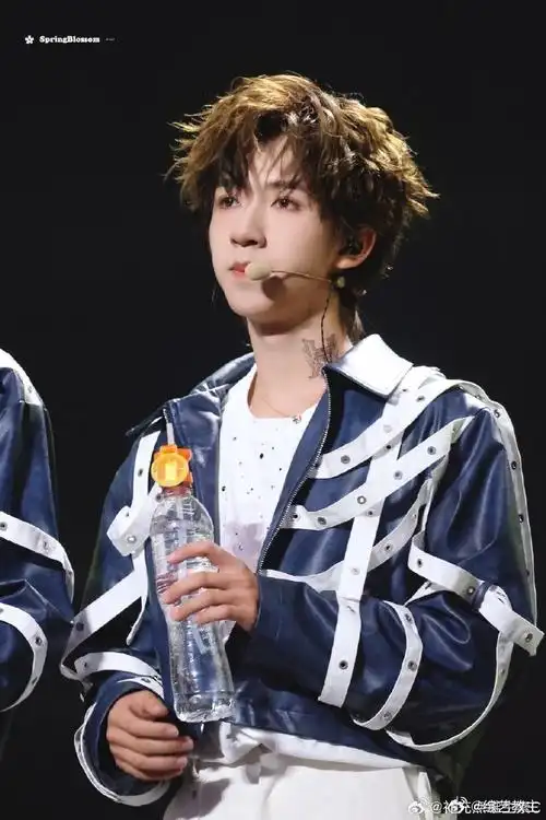 贺峻霖文身贴##贺峻霖脖子上贴了文身贴