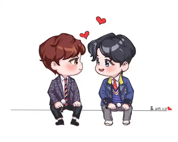 王一博肖战插画|插画|创作习作|小二妮儿_原创作品-站酷zcool