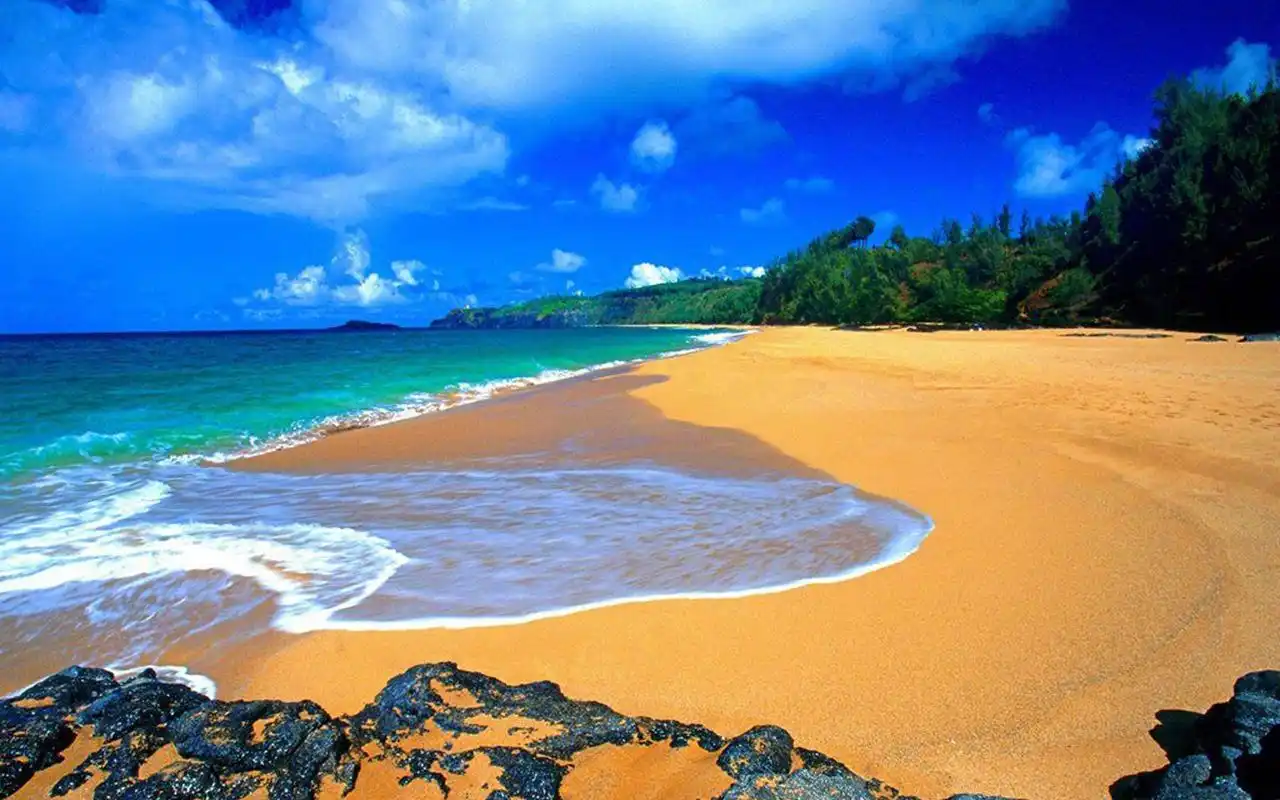 夏威夷唯美海边风景图片桌面壁纸