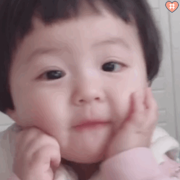 萌娃丸子妹表情包动图