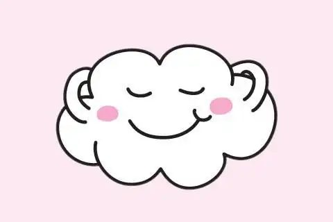 卡通,云朵,简单画法,步骤图解,教程,简笔画图片