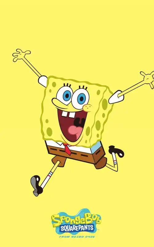 可可爱爱的海绵宝宝元气写真,高清图片,手机锁屏桌面-壁纸族