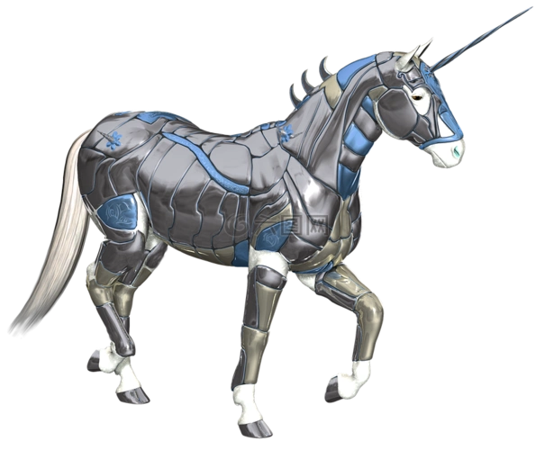 独角兽,盔甲,幻想