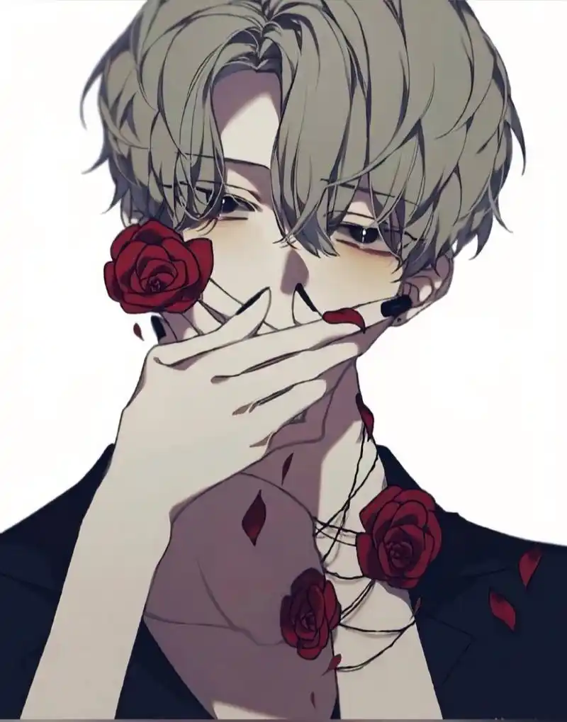 男生头像–玫瑰少年 在座的五位多少有点病娇了,现在很少收集头像了