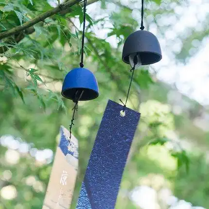 古风和风日式风铃南部铸铁铃铛挂件门饰怀旧小清新金属挂饰丸子