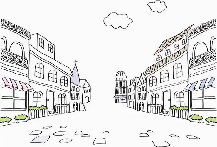 无人,家,横图,插画,室内,白天,正面,数码,科技,北极,植物,道路,路