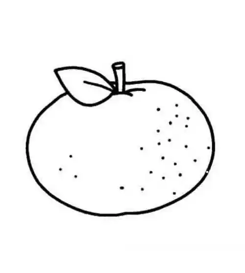 橘子的简笔画橘子的简笔画法