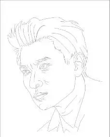 刘德华简笔画教程