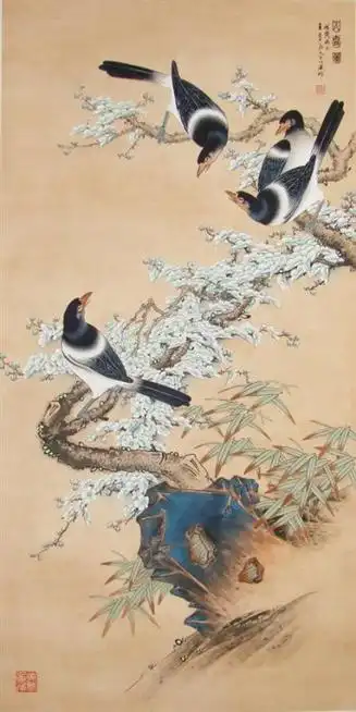 王道良工笔花鸟画作品(下)