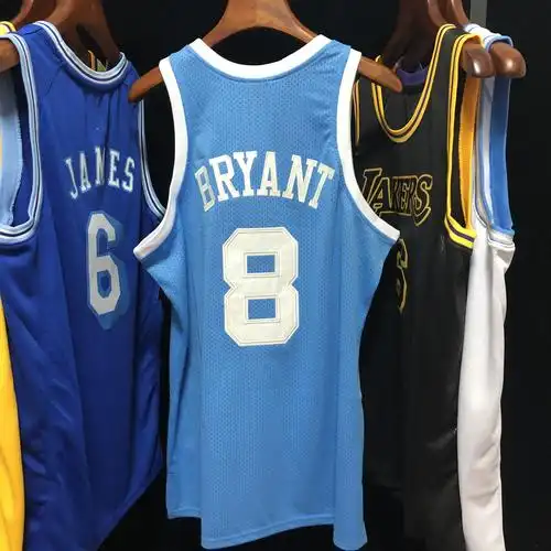 密绣版湖人队8号科比球衣04-05赛季四星复古au篮球服