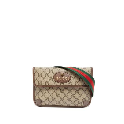 古驰gucci棕色男士单肩包|gg-jacquard coated-canvas shoulder bag