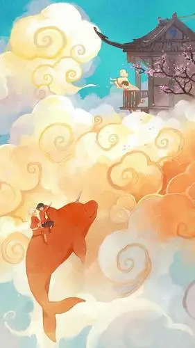 听着周深唱的大鱼海棠让人瞬间穿越,《大鱼海棠》壁纸图片